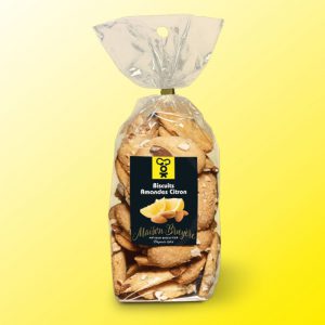 Les biscuits amandes citron de la Maison Bruyère se dégustent au goûter ou avec un thé parfumé.