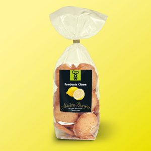 Une recette simple et naturelle, la passion du goût, le savoir-faire artisanal de 3 générations de biscuitées, laissez-vous séduire par les fondants citrons Maison Bruyère.