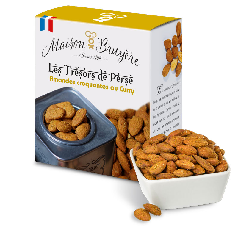 Les amandes grillées au curry de la biscuiterie artisanale Maison Bruyère, vous ne pourrez plus vous en passer !