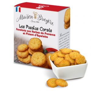 Les fondants salés aux herbes de Provence et piment d'Espelette de la biscuiterie artisanale Maison Bruyère, parfaits pour l'apéritif !